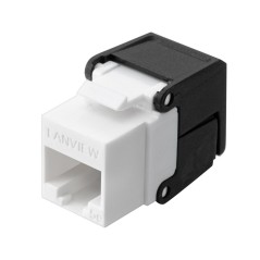 High-Performance Lanview Cat5e Unshielded Flip Jack - LVN128076 for Reliable Network Connections